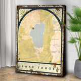 Lake Map Portrait Sign - Tailored Canvases - Flyclothing LLC