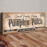 Family Farms Pumpkin Patch Sign II - Tailored Canvases - Flyclothing LLC