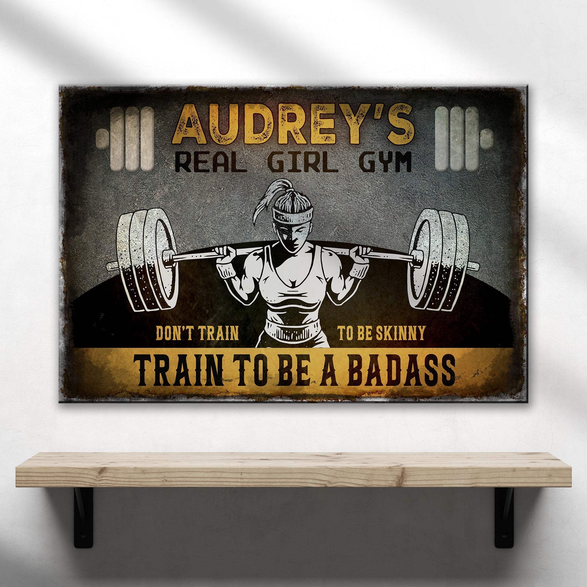 Real Girl Gym Sign - Tailored Canvases - Flyclothing LLC