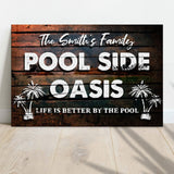 Poolside Oasis Sign - Tailored Canvases - Flyclothing LLC