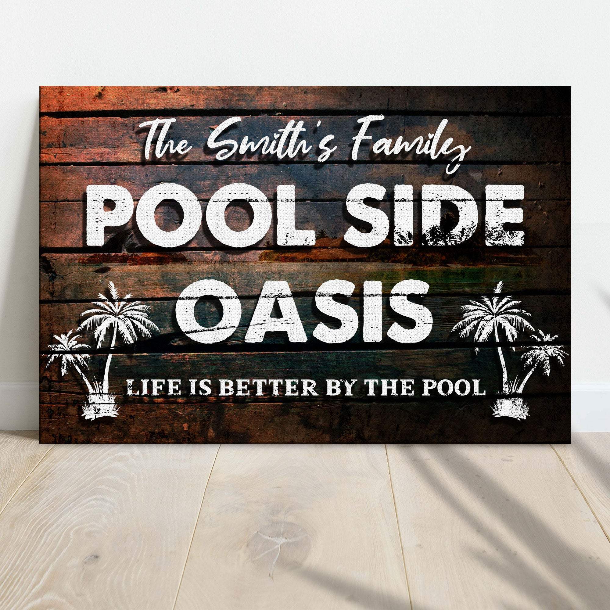 Poolside Oasis Sign - Tailored Canvases - Flyclothing LLC