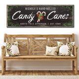 North Pole Candy Canes Sign - Tailored Canvases - Flyclothing LLC