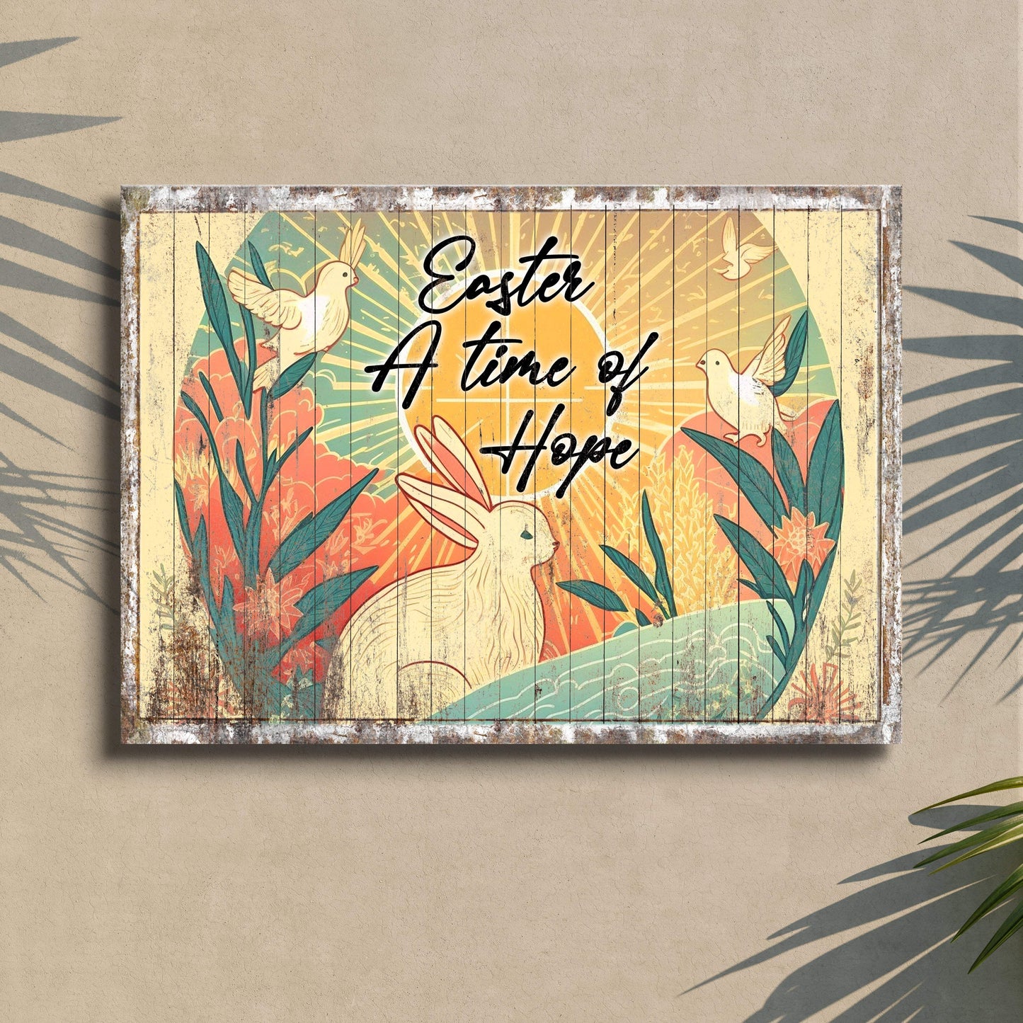 Easter A Time Of Hope Sign - Tailored Canvases - Flyclothing LLC