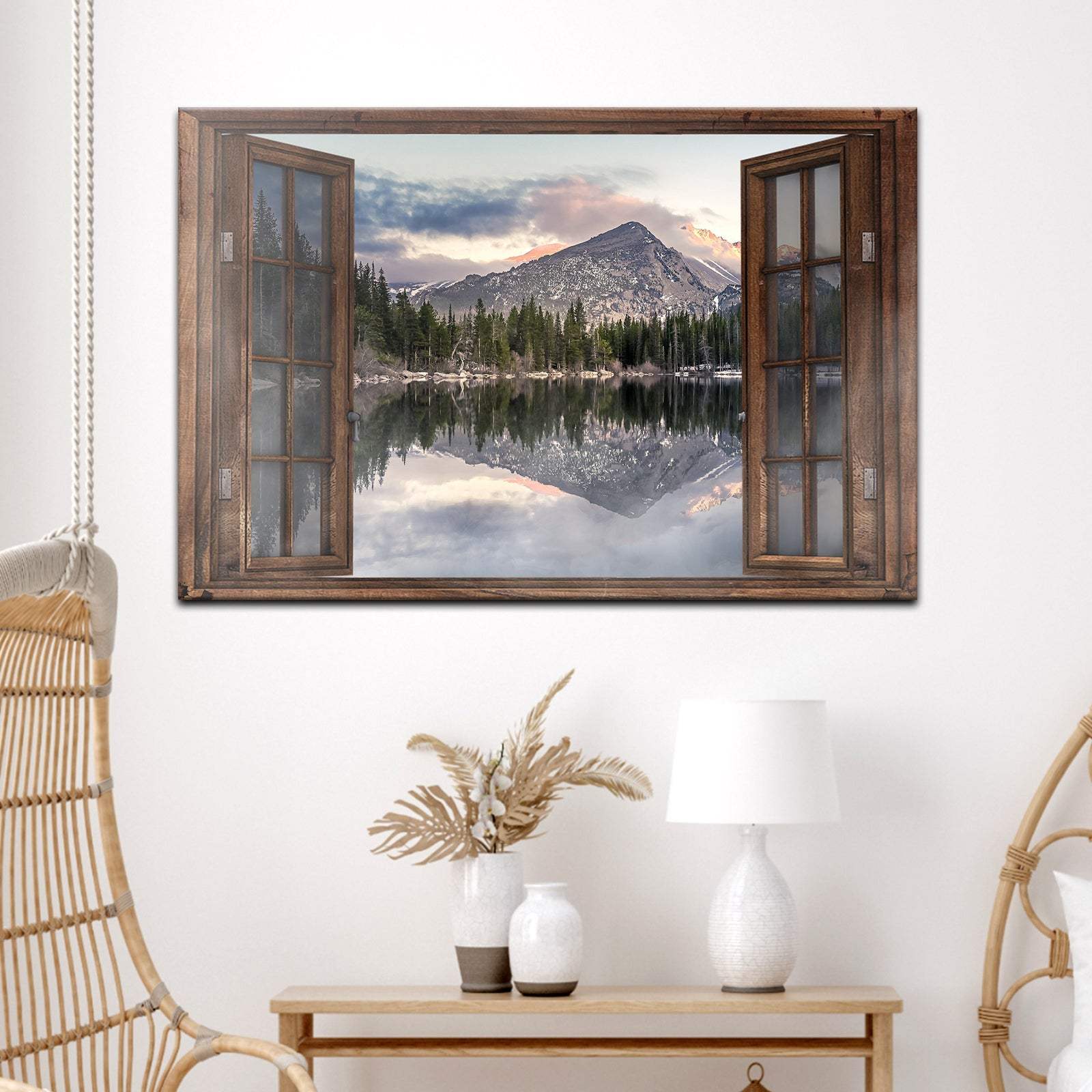 Calming Lake Scenery Canvas Wall Art - Tailored Canvases - Flyclothing LLC