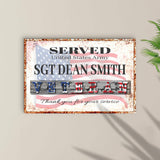 Thank You For Your Service Veterans Sign - Tailored Canvases - Flyclothing LLC