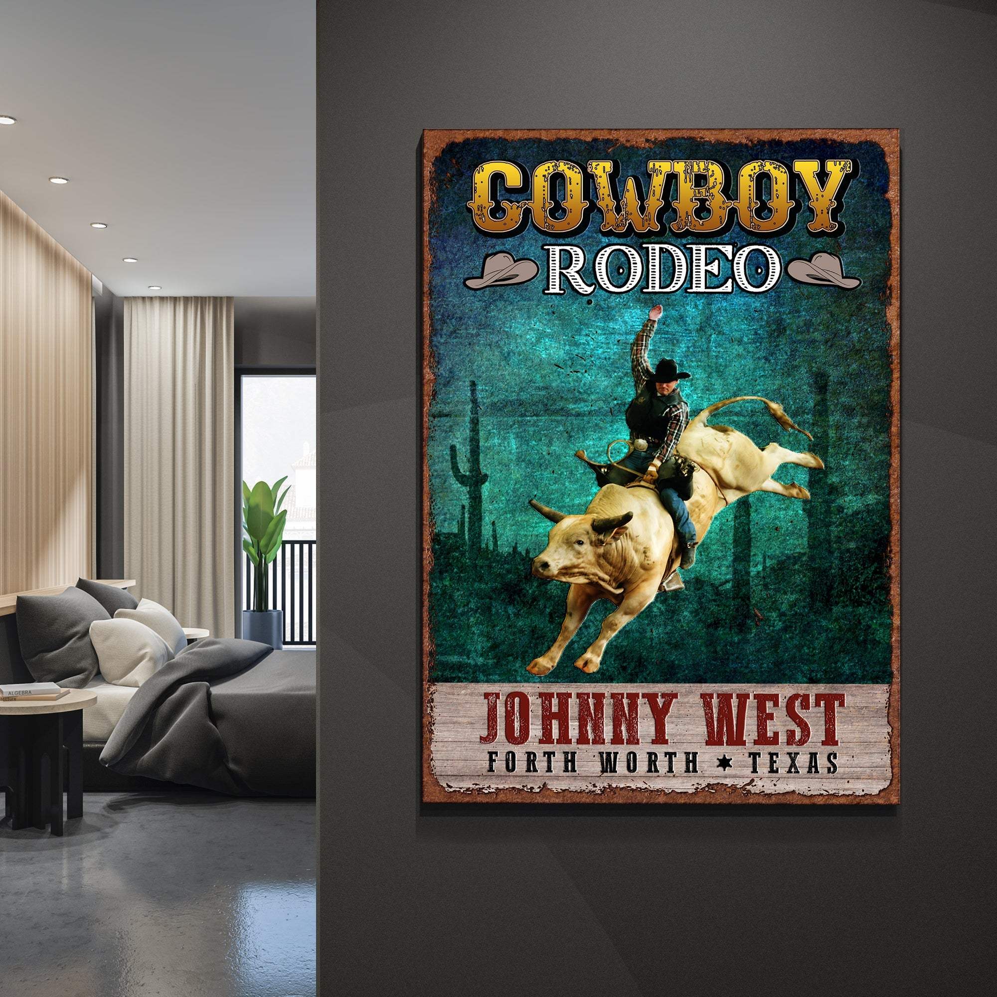Cowboy Rodeo Show Sign - Tailored Canvases - Flyclothing LLC