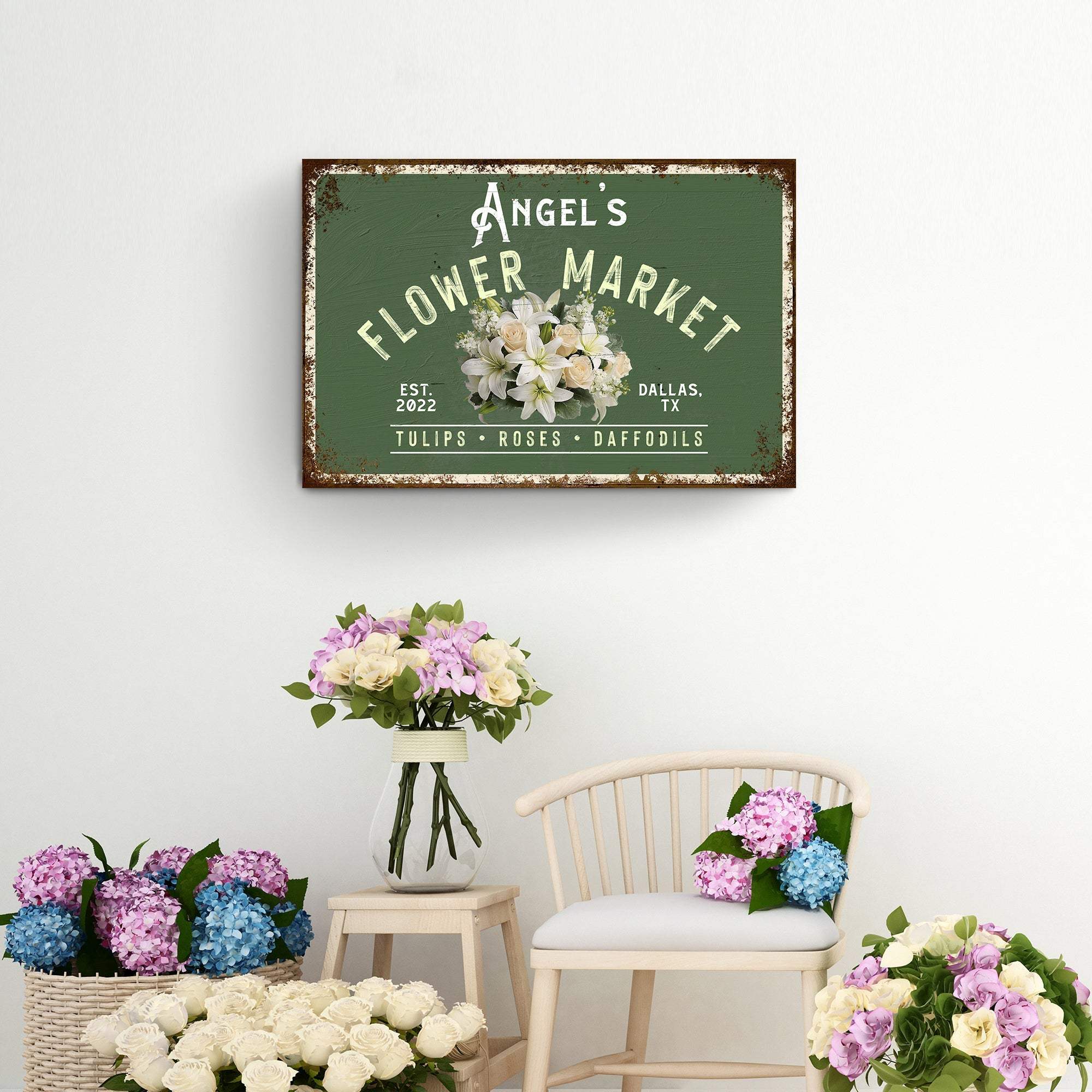 Flower Shop Sign II - Tailored Canvases - Flyclothing LLC