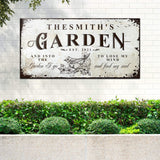 Family Garden Sign - Tailored Canvases - Flyclothing LLC
