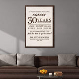 A Sweet Ending To A Long Career Sign - Tailored Canvases - Flyclothing LLC