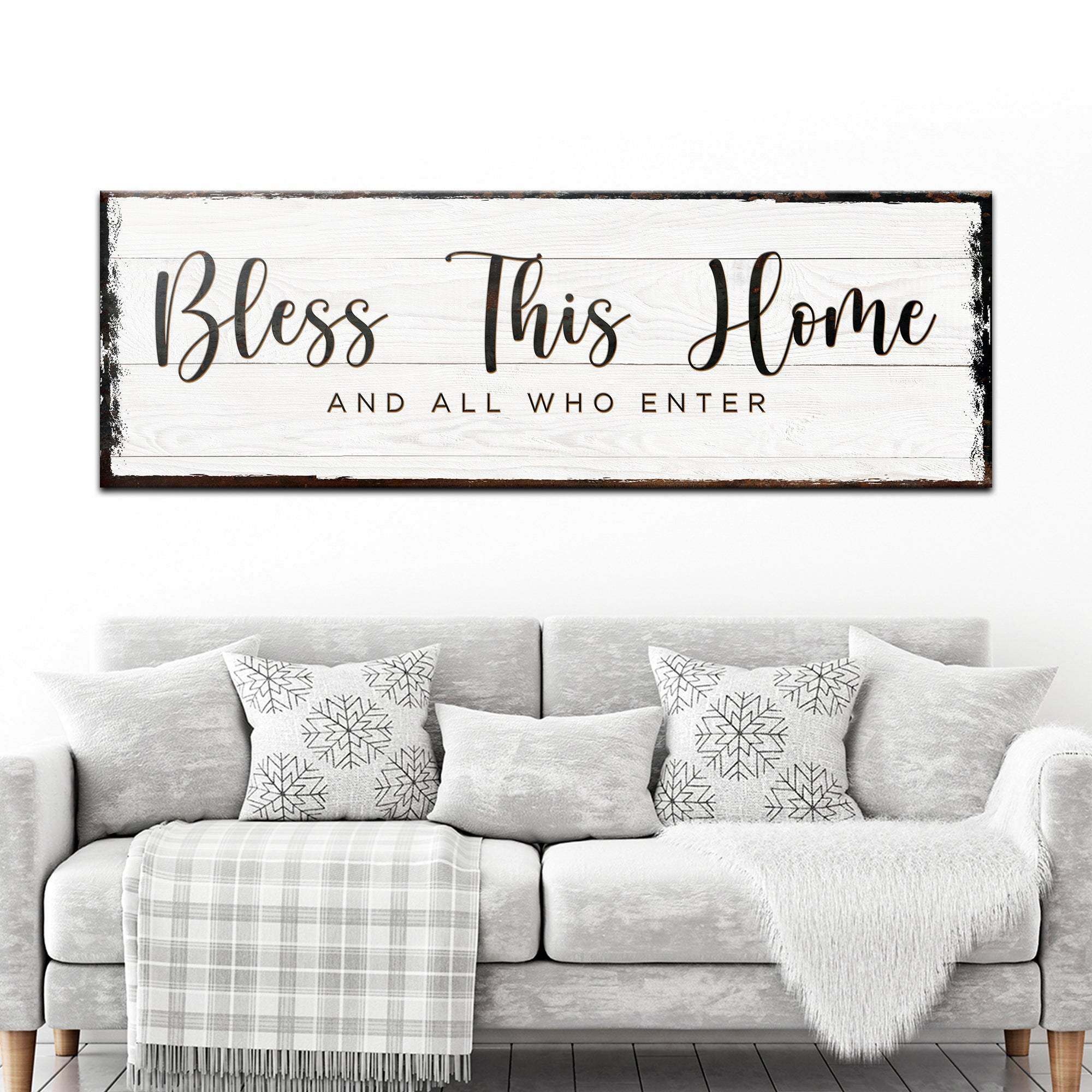 Bless This Home Sign - Tailored Canvases - Flyclothing LLC
