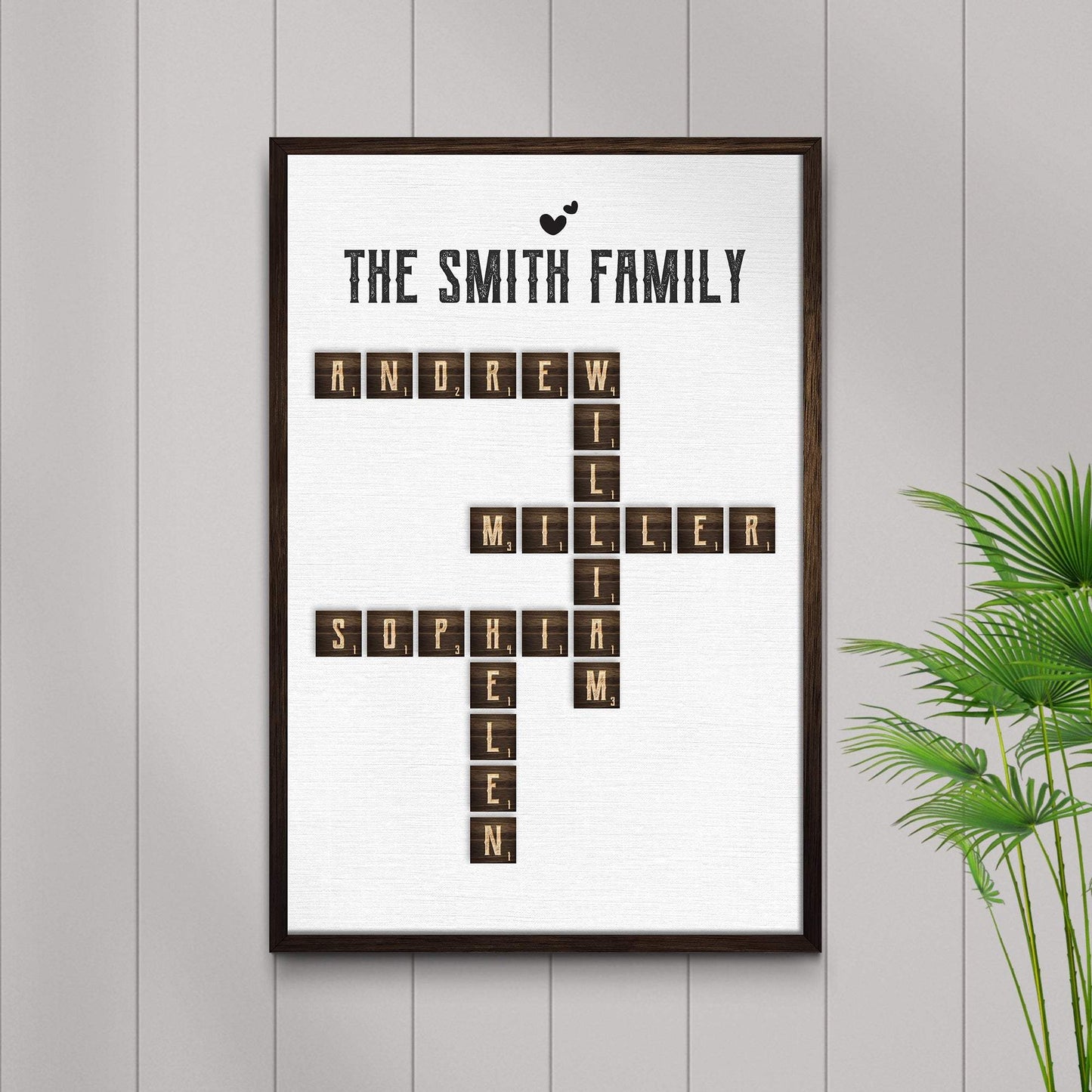 Scrabble Family Name Sign - Tailored Canvases - Flyclothing LLC