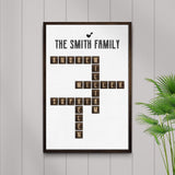 Scrabble Family Name Sign - Tailored Canvases - Flyclothing LLC