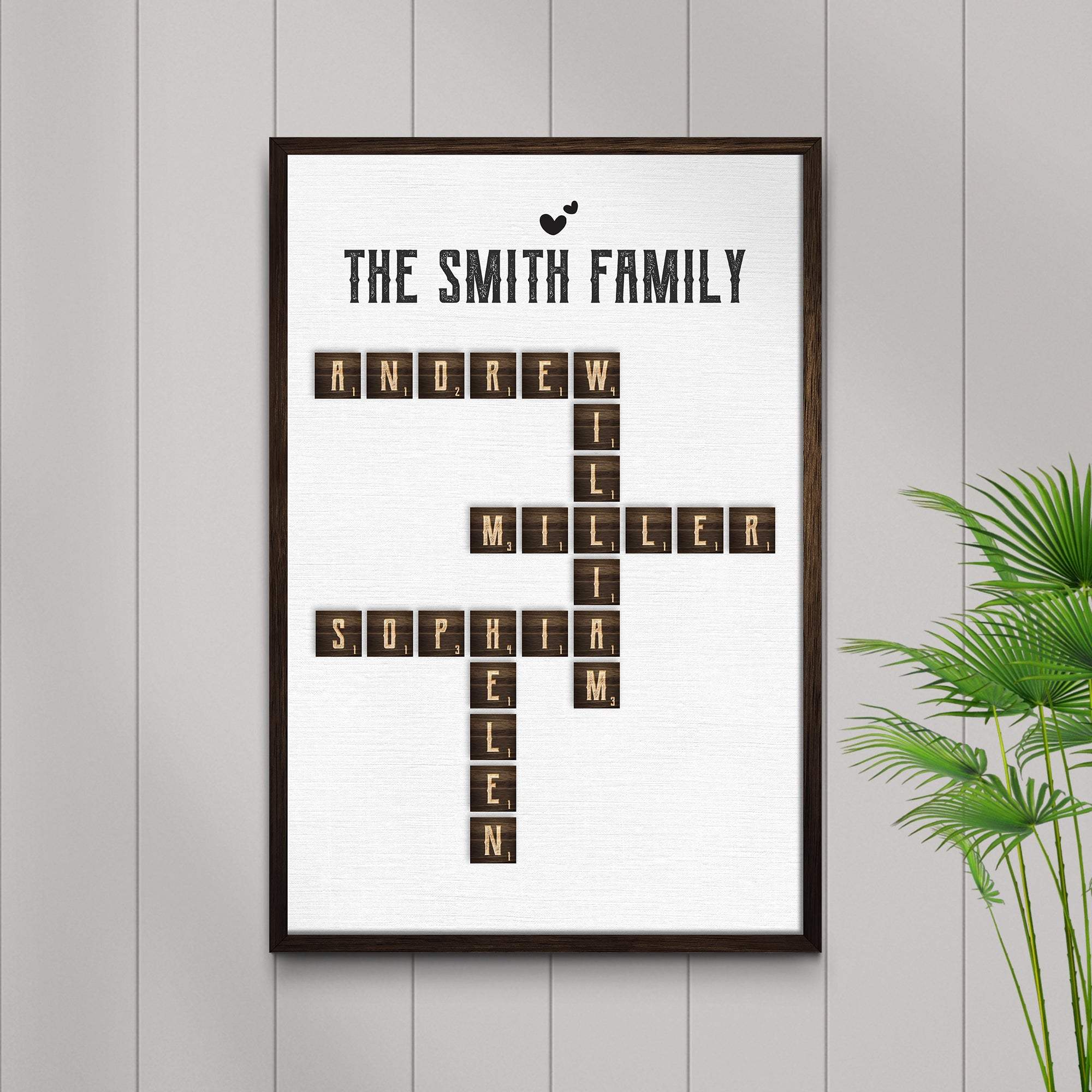 Scrabble Family Name Sign - Tailored Canvases - Flyclothing LLC