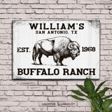 Buffalo Ranch Sign II - Tailored Canvases - Flyclothing LLC