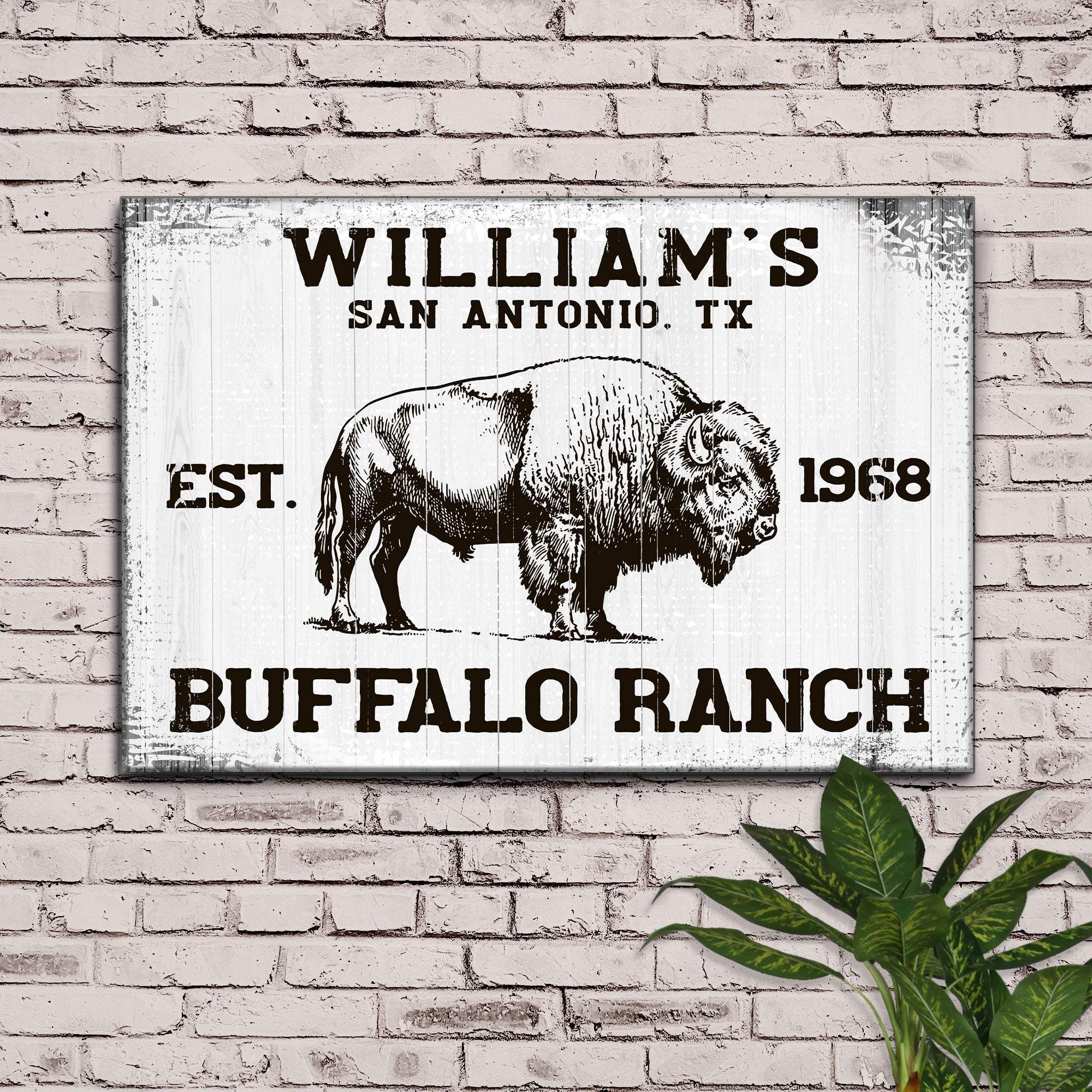 Buffalo Ranch Sign II - Tailored Canvases - Flyclothing LLC