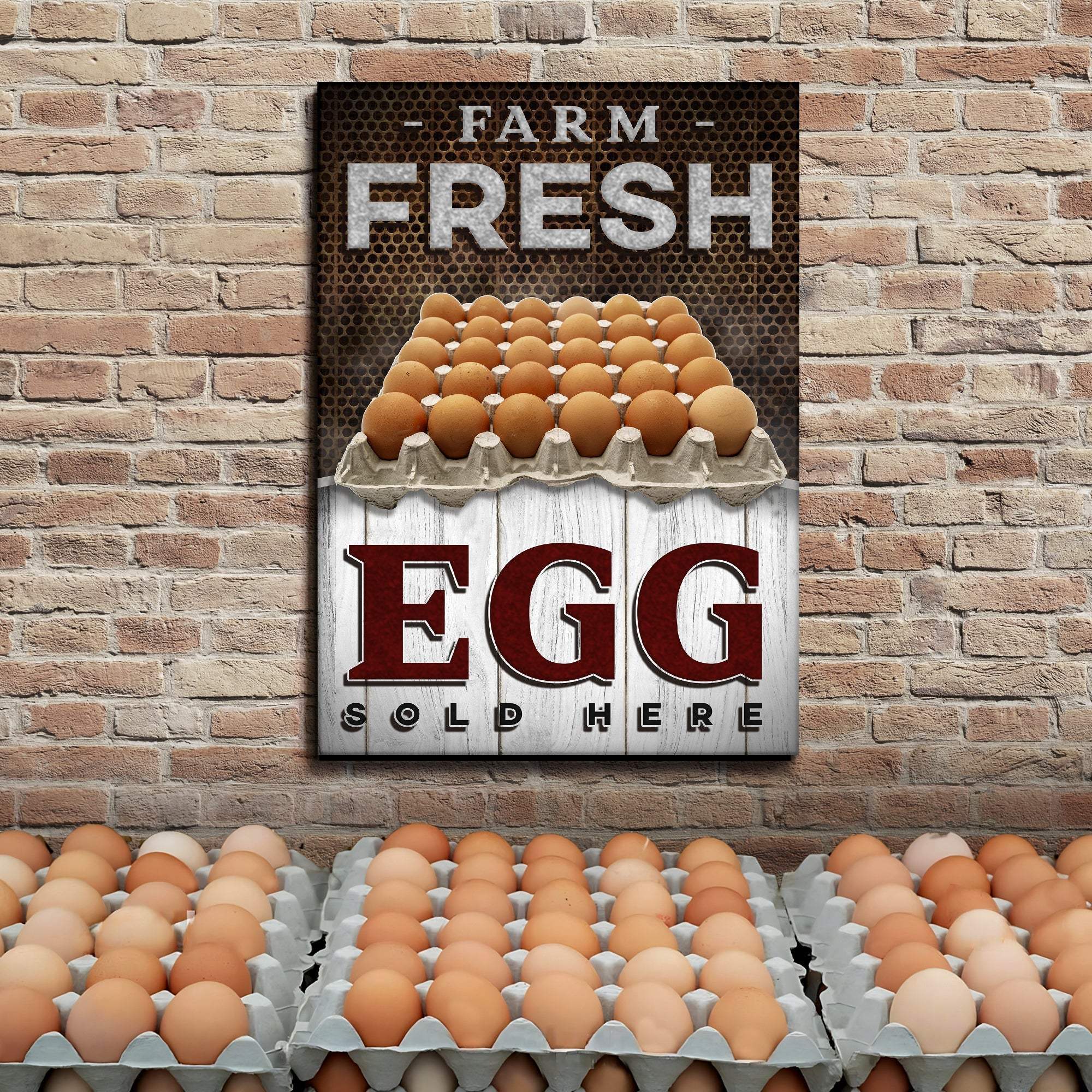 Sold Here Farm Fresh Eggs Sign - Tailored Canvases - Flyclothing LLC