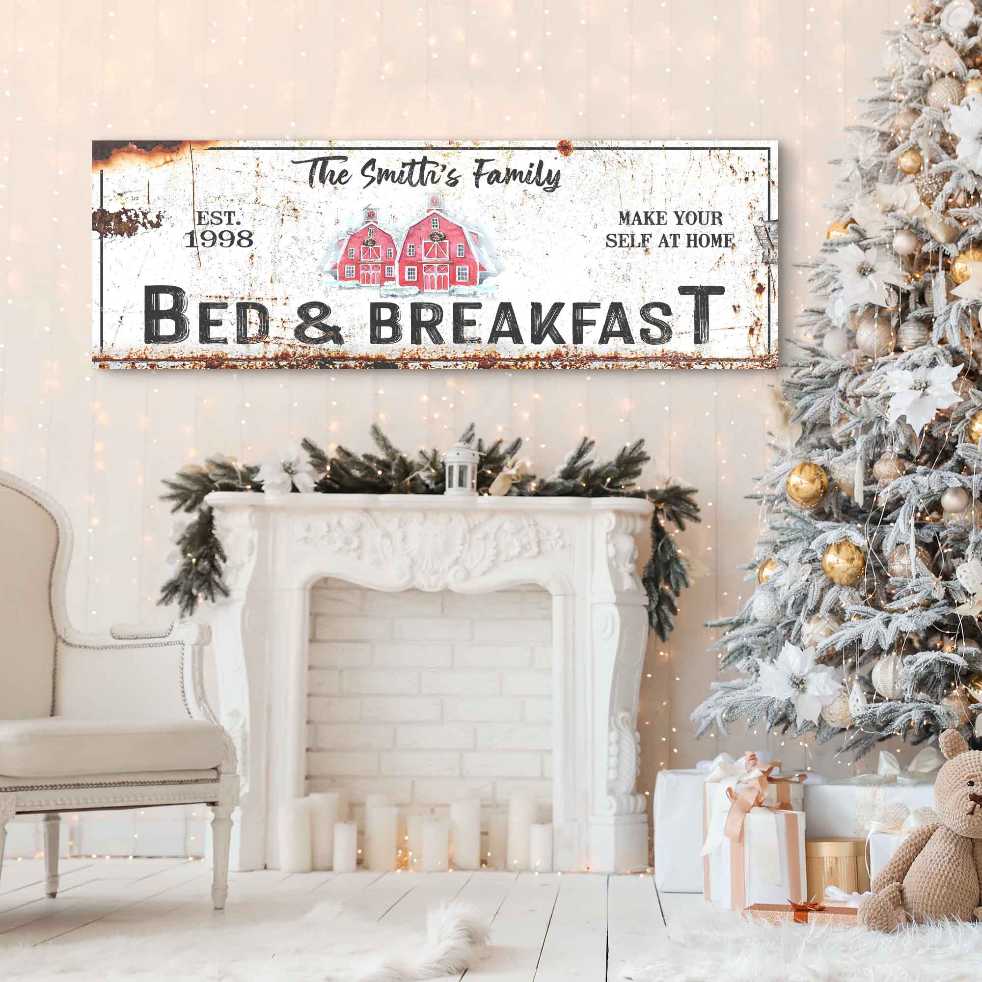 Christmas Bed & Breakfast Sign - Tailored Canvases - Flyclothing LLC