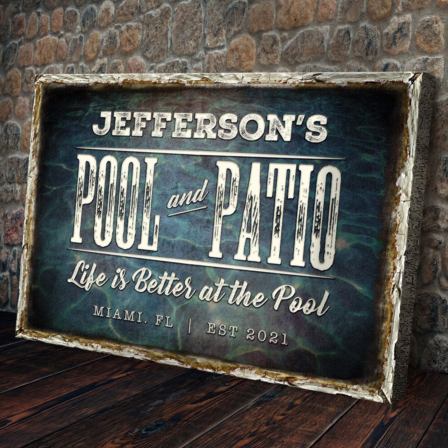 Pool And Patio Sign - Tailored Canvases - Flyclothing LLC