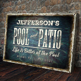 Pool And Patio Sign - Tailored Canvases - Flyclothing LLC