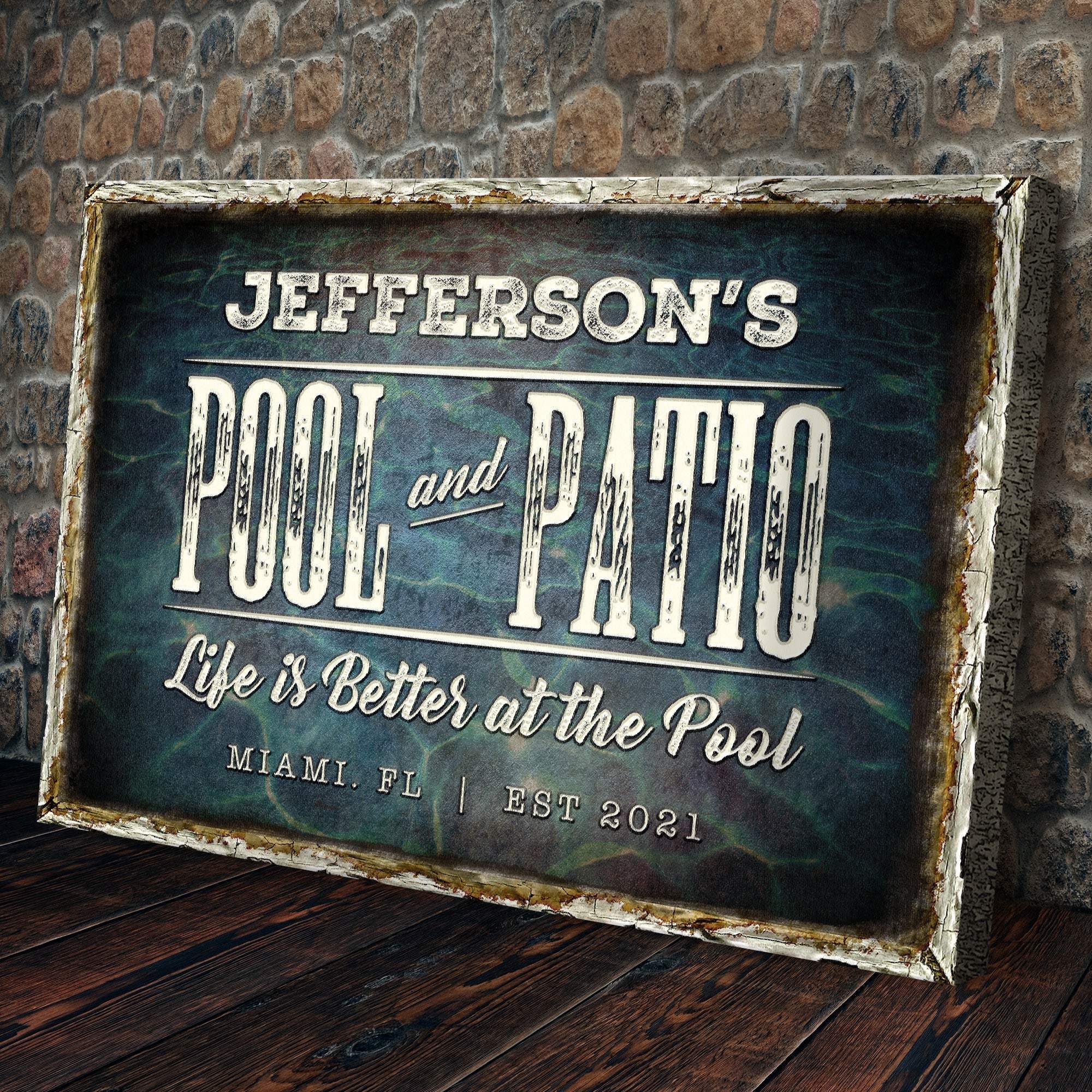 Pool And Patio Sign - Tailored Canvases - Flyclothing LLC
