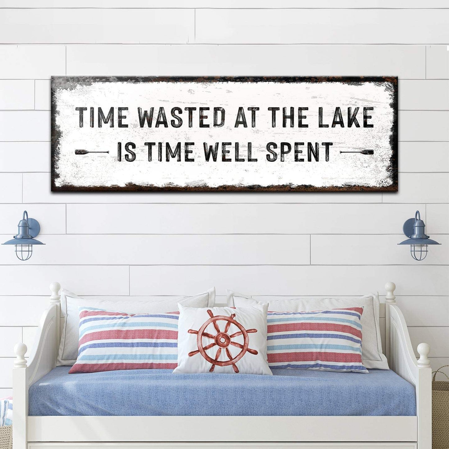 Time At The Lake Sign - Tailored Canvases - Flyclothing LLC
