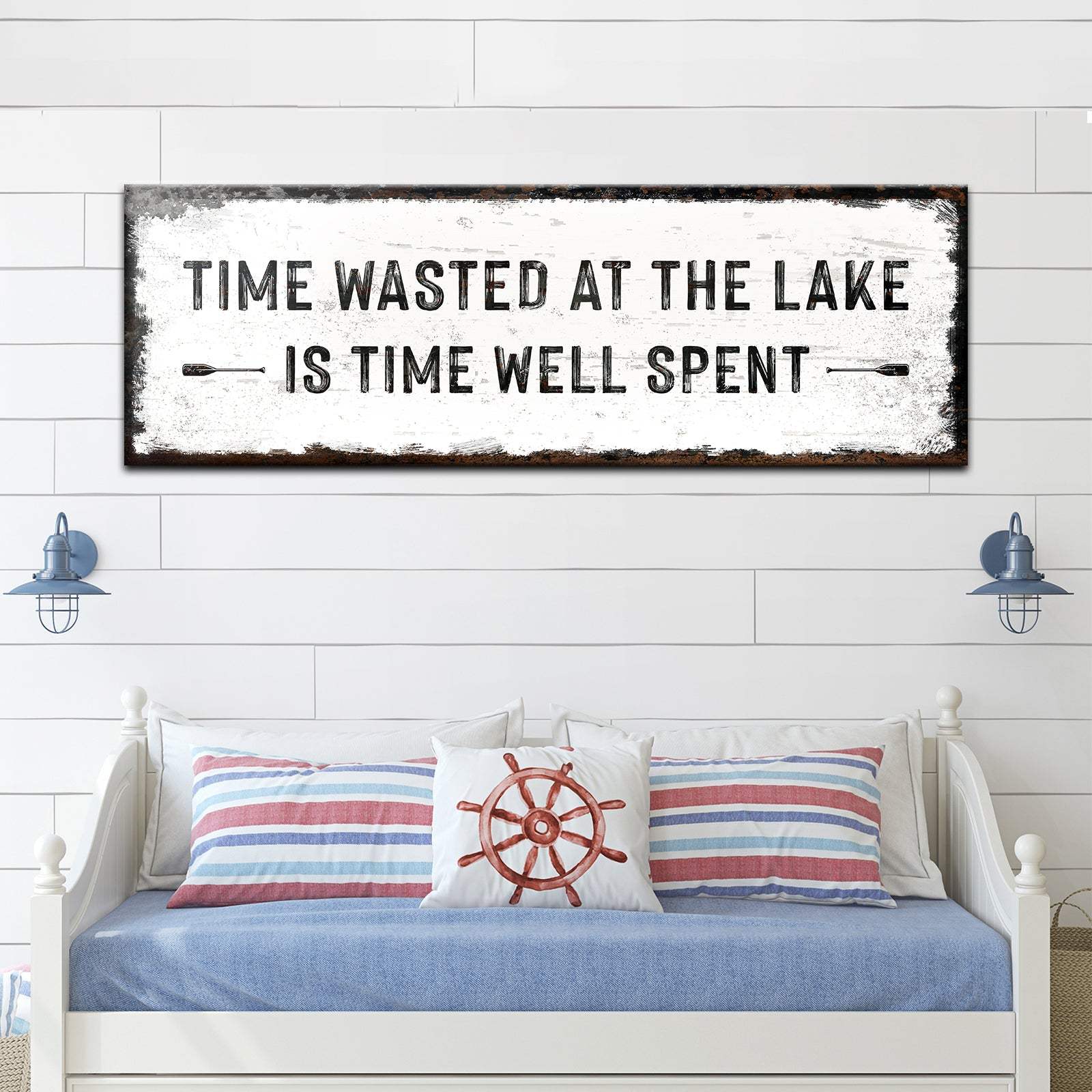 Time At The Lake Sign - Tailored Canvases - Flyclothing LLC