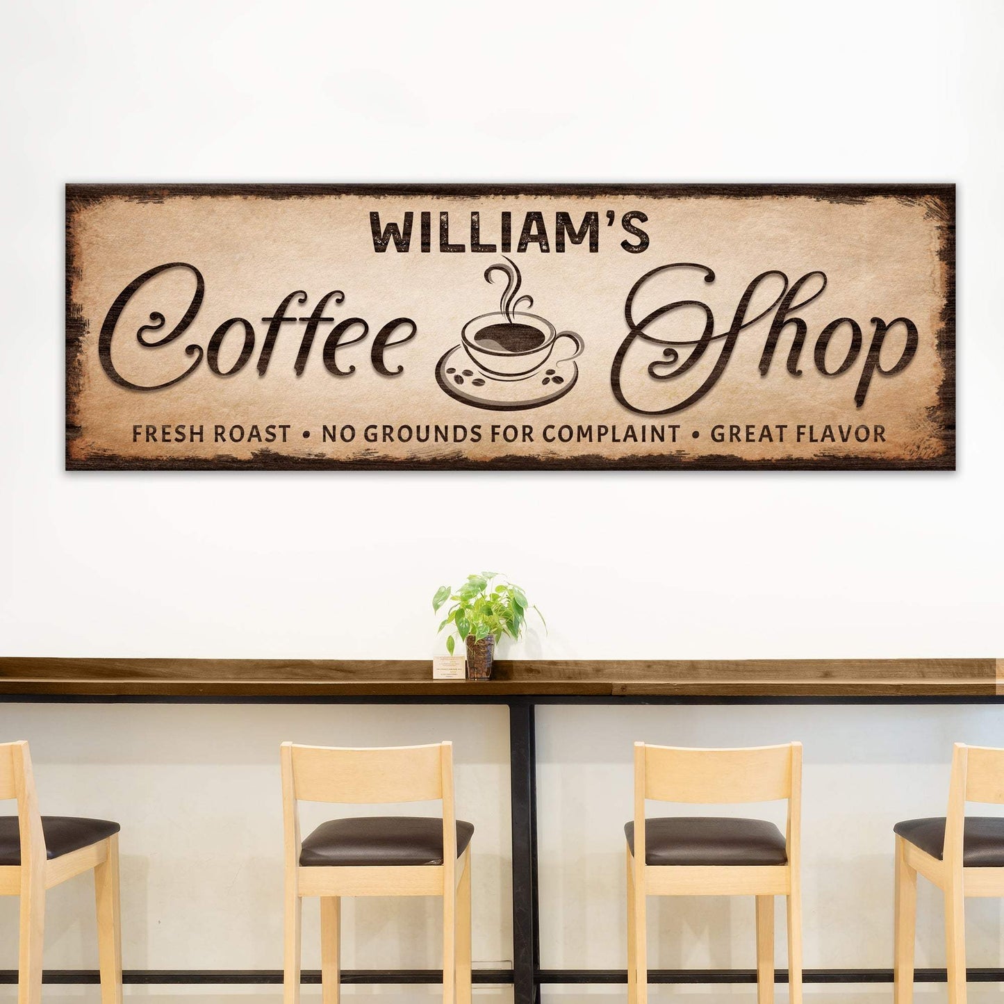 Coffee Shop Sign III - Tailored Canvases - Flyclothing LLC