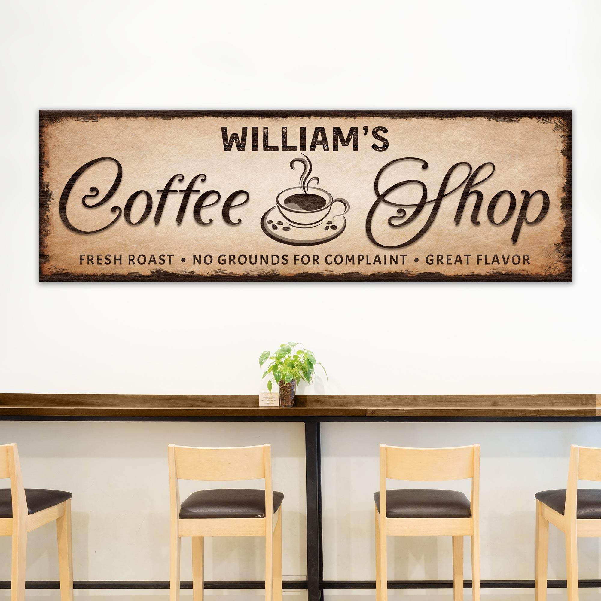 Coffee Shop Sign III - Tailored Canvases - Flyclothing LLC