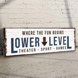Lower Level Sign III - Tailored Canvases - Flyclothing LLC