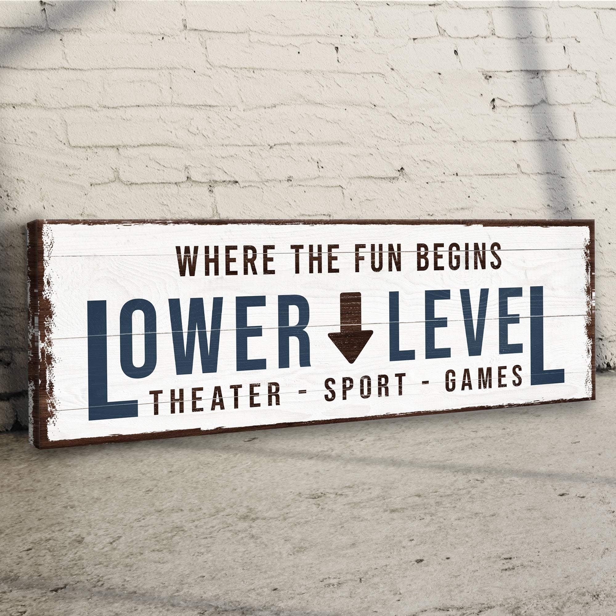 Lower Level Sign III - Tailored Canvases - Flyclothing LLC