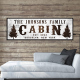 Family Cabin Sign II - Tailored Canvases - Flyclothing LLC