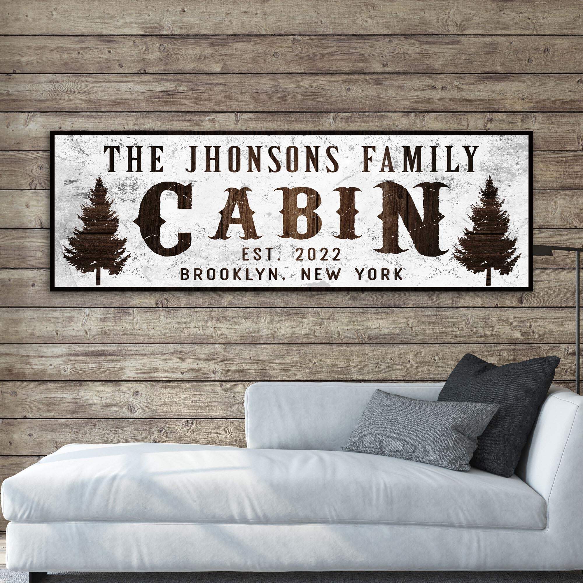 Family Cabin Sign II - Tailored Canvases - Flyclothing LLC