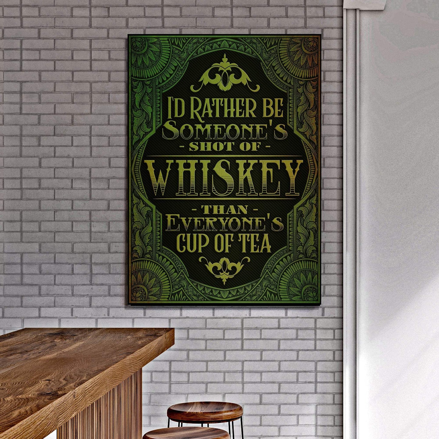Whiskey Sign - Tailored Canvases - Flyclothing LLC