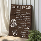 Thank You For Being The Father You Didn't Have To Be Happy Father's Day Sign - Tailored Canvases - Flyclothing LLC