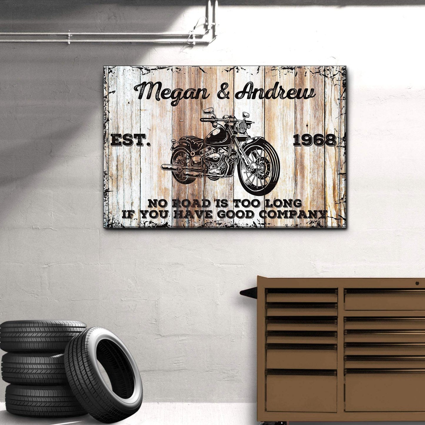 Motorcycle Wood Sign - Tailored Canvases - Flyclothing LLC