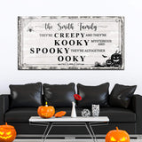 Family Halloween Sign - Tailored Canvases - Flyclothing LLC