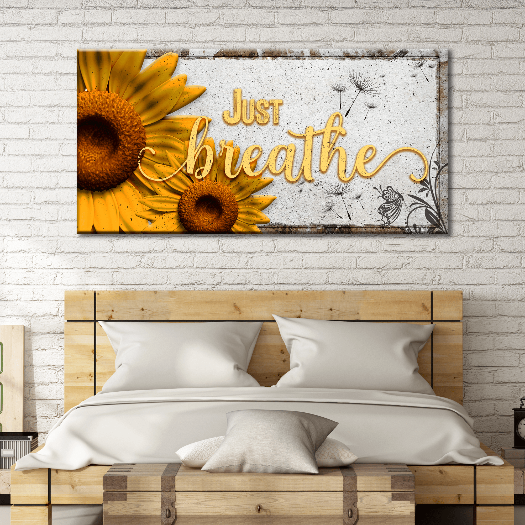 Just Breathe Sign - Tailored Canvases - Flyclothing LLC