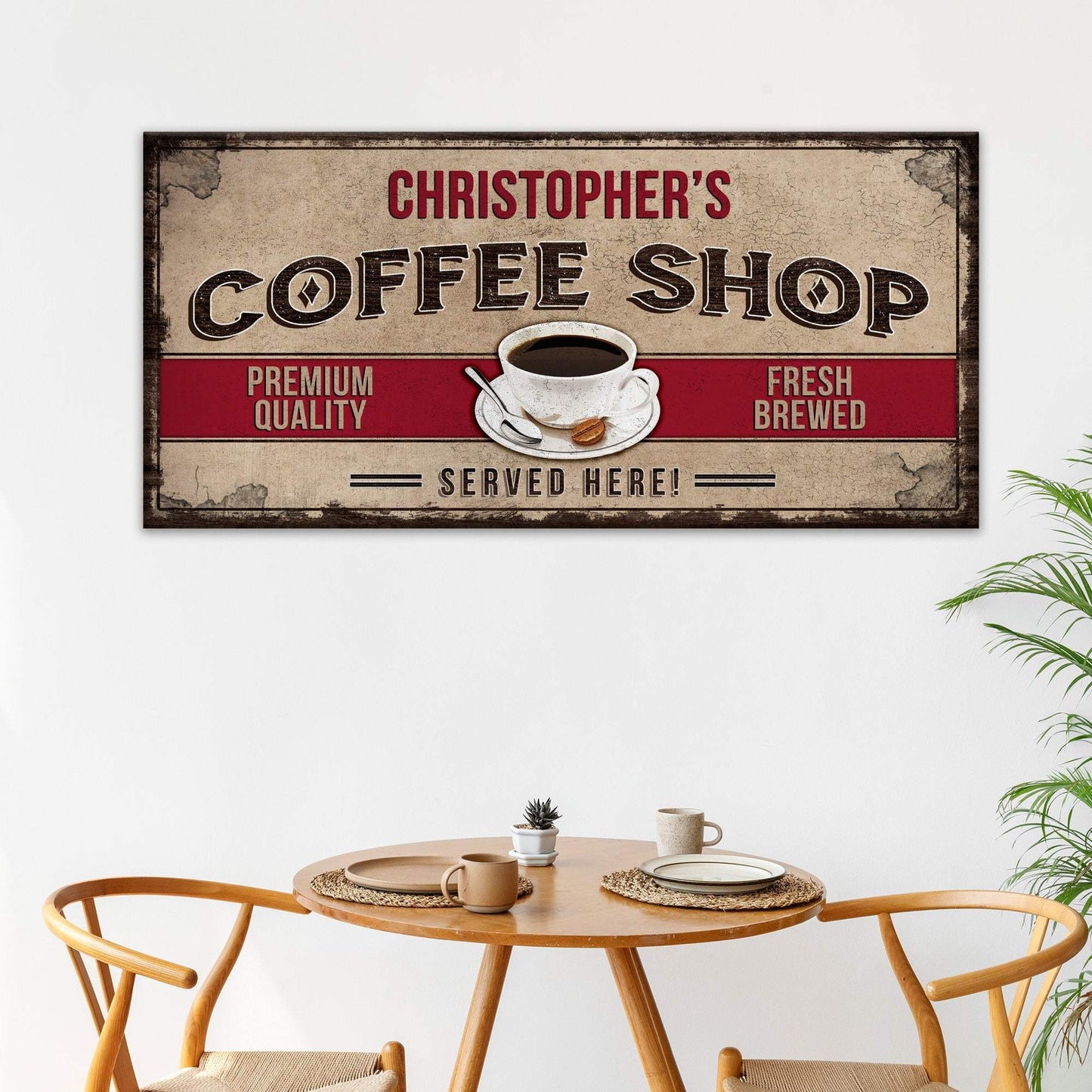 Coffee Shop Sign - Tailored Canvases - Flyclothing LLC