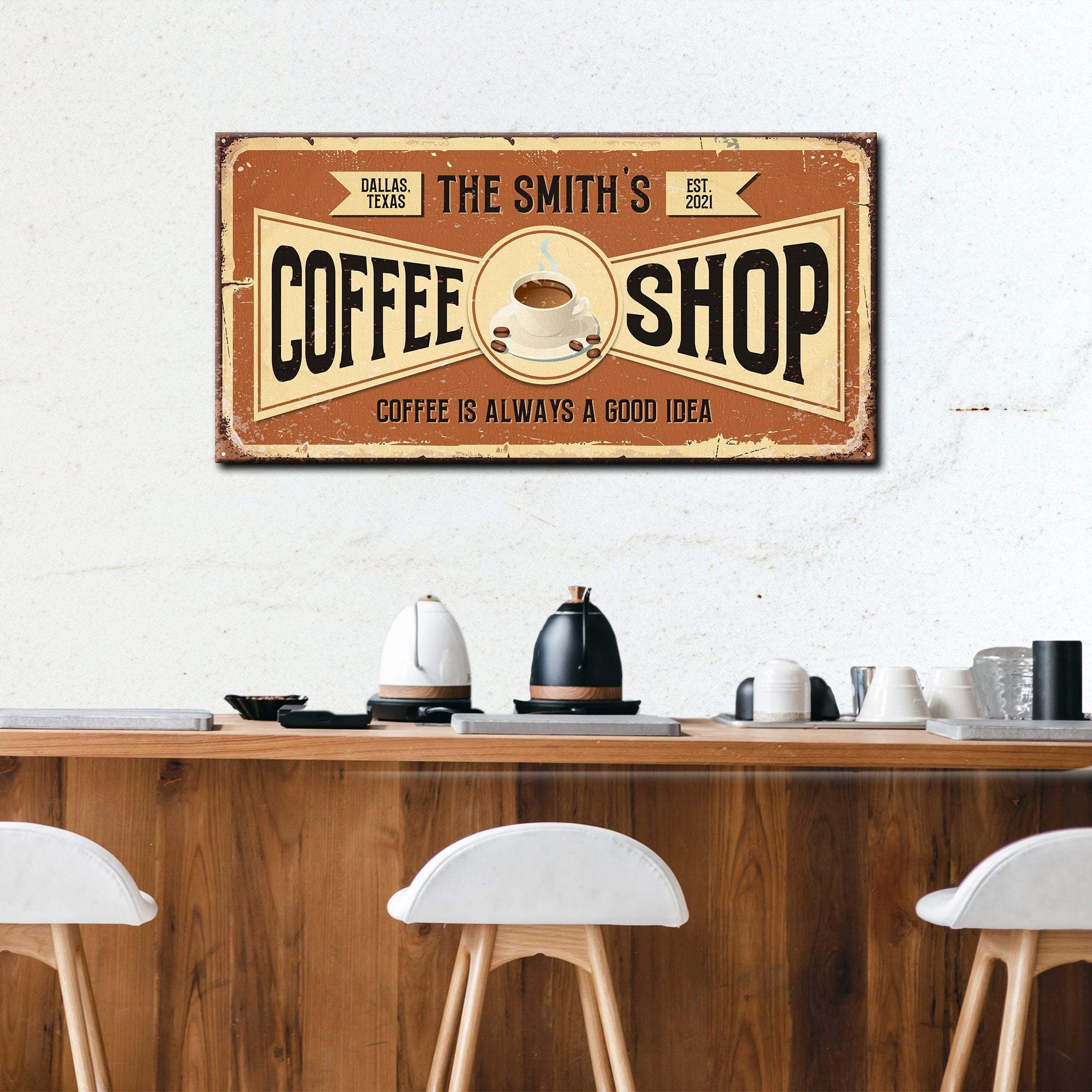 Coffee Shop Sign IV - Tailored Canvases - Flyclothing LLC