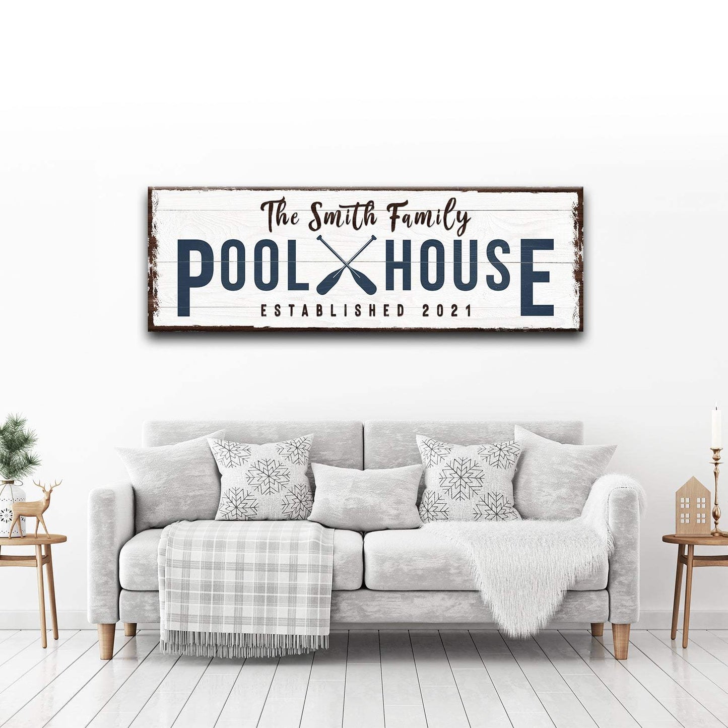 Family Pool House Sign - Tailored Canvases - Flyclothing LLC