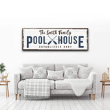 Family Pool House Sign - Tailored Canvases - Flyclothing LLC