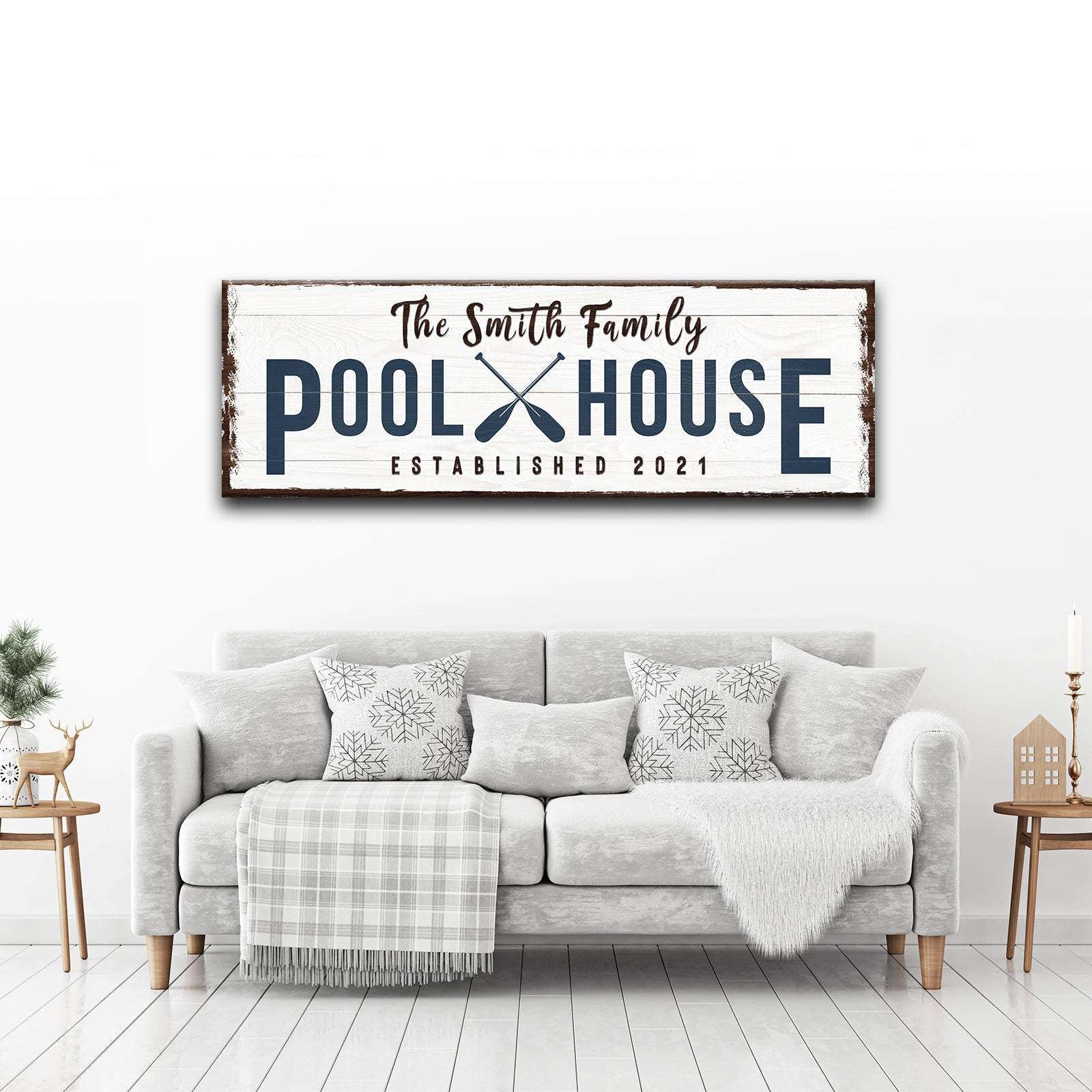 Family Pool House Sign - Tailored Canvases - Flyclothing LLC