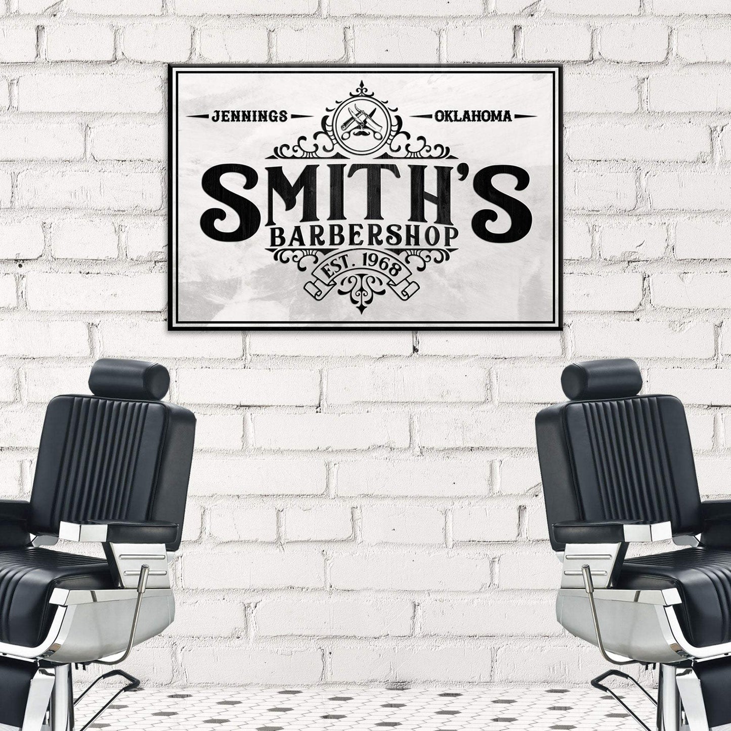 Barbershop Sign IV - Tailored Canvases - Flyclothing LLC