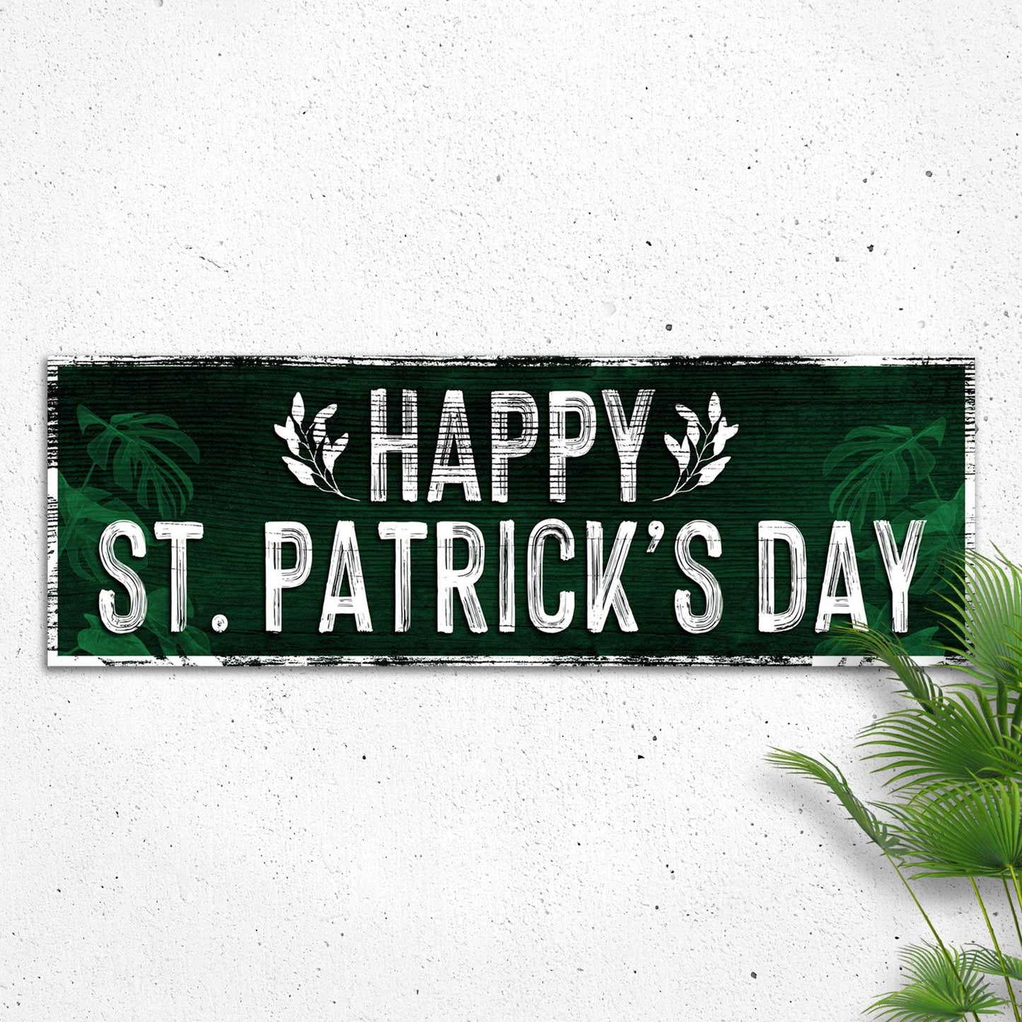 Happy St. Patrick's Day Sign III - Tailored Canvases - Flyclothing LLC