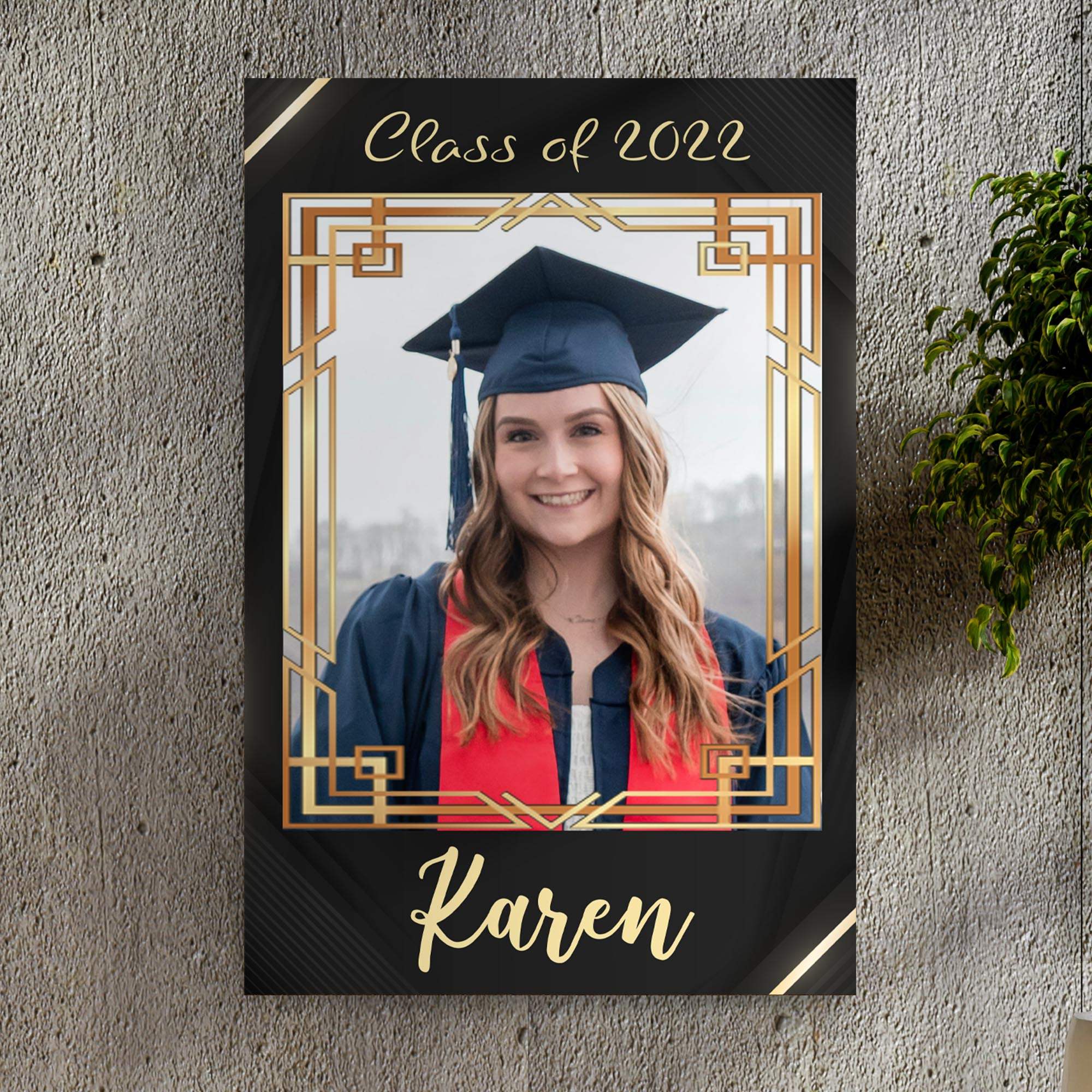 Graduation Gift Portrait Sign II - Tailored Canvases - Flyclothing LLC