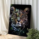 Sneaky Jungle Leopard Portrait Canvas Wall Art - Tailored Canvases - Flyclothing LLC