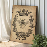 Queen Bee Vintage Painting Canvas Wall Art - Tailored Canvases - Flyclothing LLC