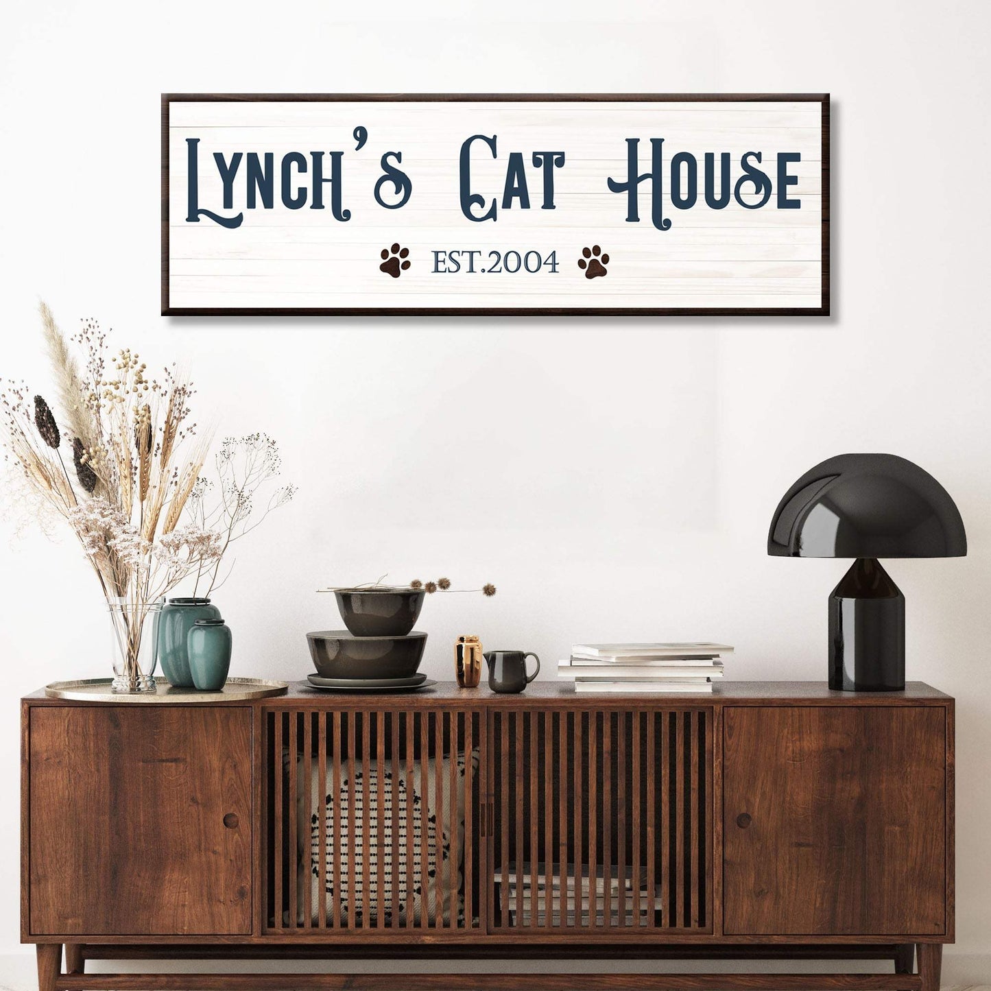 Cat House Sign - Tailored Canvases - Flyclothing LLC