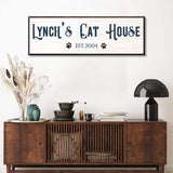 Cat House Sign - Tailored Canvases - Flyclothing LLC