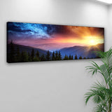 Purple And Sunrise Canvas Wall Art - Tailored Canvases - Flyclothing LLC